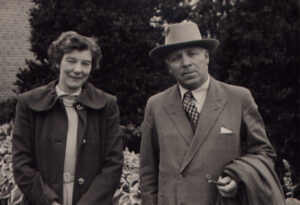 Asger M. Jensen og hans anden kone, Erna